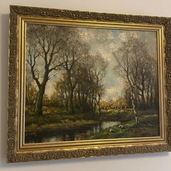 Original Dutch Oil Painting A. Hendriks Signed - Picture 15 of 16